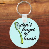 Funny Toothborstel Dentist Sleutelhanger (Voorkant)