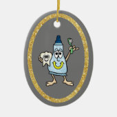 Funny Toothpaste en Tooth Ornament (Voorkant)