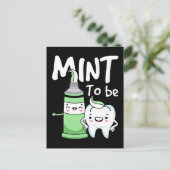 Funny Toothpaste Humor Dentist Dental Assistant Briefkaart (Staand voorkant)