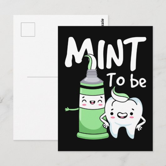 Funny Toothpaste Humor Dentist Dental Assistant Briefkaart (Voorkant / Achterkant)