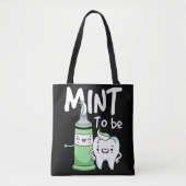 Funny Toothpaste Humor Dentist Dental Assistant Tote Bag (Voorkant)