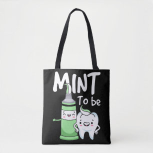 Funny Toothpaste Humor Dentist Dental Assistant Tote Bag