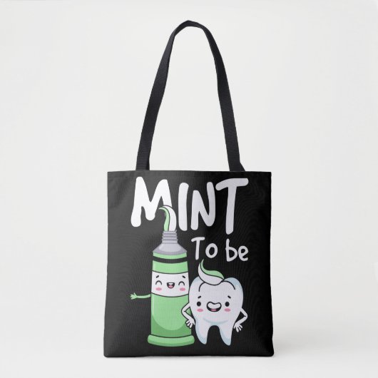 Funny Toothpaste Humor Dentist Dental Assistant Tote Bag (Voorkant)