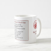 FUNNY Top 10 REDENEN Drink Wijn TOEVOEGDE TEKST Koffiemok (Voorkant rechts)