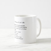 FUNNY top 10 REDENEN VOOR  Eet Cake Koffiemok (Voorkant rechts)