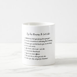 FUNNY top 10 REDENEN VOOR Eet Cake Koffiemok