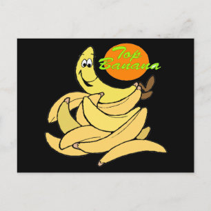 Funny Top Banana T-shirts Gifts Briefkaart