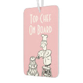 Funny Top Chef Cartoon Luchtverfrisser (Links)