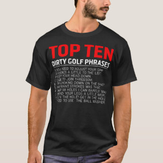Funny Top Ten Dirty Golf, grappige golftas