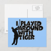 Funny topicical golf briefkaart (Voorkant / Achterkant)