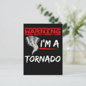 Funny Tornado Boys Girls Meteoroloog Briefkaart (Staand voorkant)