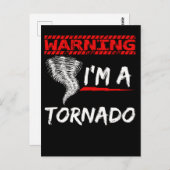 Funny Tornado Boys Girls Meteoroloog Briefkaart (Voorkant / Achterkant)