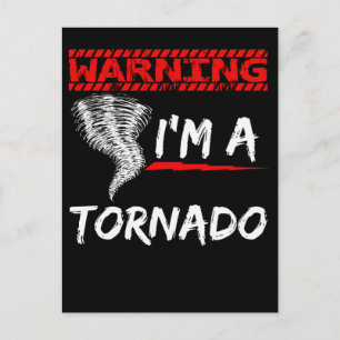 Funny Tornado Boys Girls Meteoroloog Briefkaart