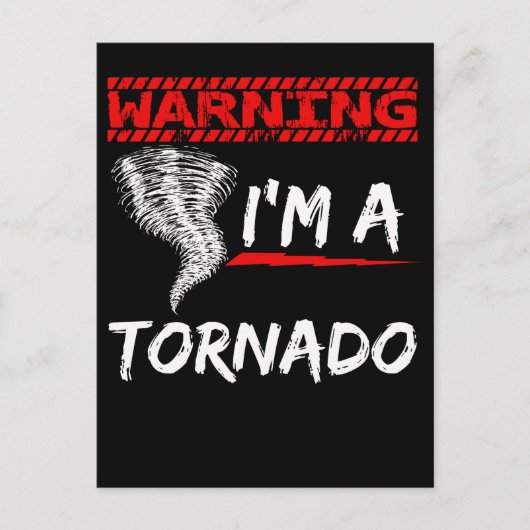 Funny Tornado Boys Girls Meteoroloog Briefkaart (Voorkant)