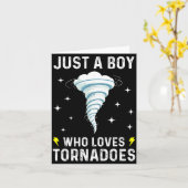 Funny Tornado Gift For Boys Kids Hurricane Weather Kaart (Gele Bloem)