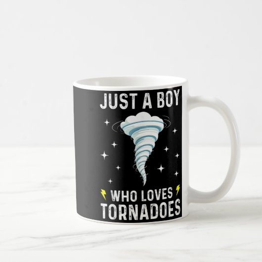 Funny Tornado Gift For Boys Kids Hurricane Weather Koffiemok (Rechts)