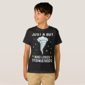 Funny Tornado Gift For Boys Kids Hurricane Weather T-shirt (Voorkant volledig)