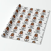 Funny Tortoise Chilling Monogram Cadeaupapier (Uitgerold)