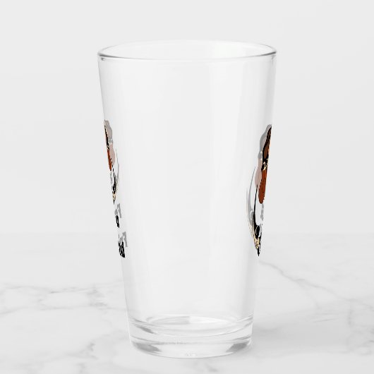 Funny Tortoise Chilling Monogram Glas (Links)