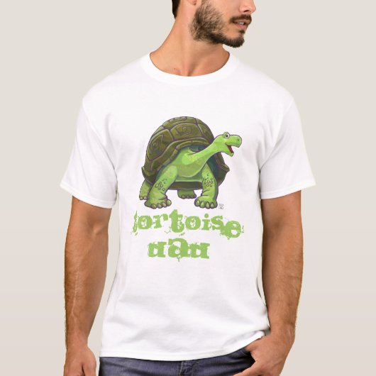 Funny Tortoise Dad Mannen T-Shirts (Voorkant)