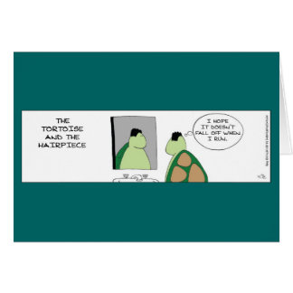 Funny Tortoise en Hairthing Kaart