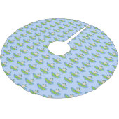 Funny tortoise golf surfende cartoon kerstboom rok (Gekanteld)