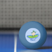Funny tortoise golf surfende cartoon pingpongbal (Net)