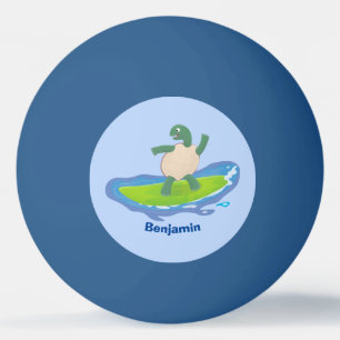 Funny tortoise golf surfende cartoon pingpongbal