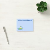 Funny tortoise golf surfende cartoon post-it® notes (Kantoor)