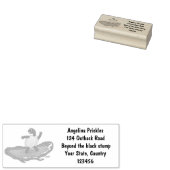 Funny tortoise golf surfende cartoon rubberstempel (Gestempeld)