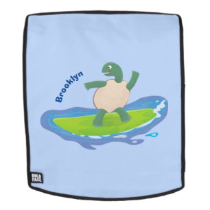 Funny tortoise golf surfende cartoon rugtassen