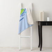 Funny tortoise golf surfende cartoon sherpa deken (In situ)