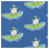 Funny tortoise golf surfende cartoon stof (Close Up)