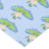 Funny tortoise golf surfende cartoon tafelkleed (Gekanteld)