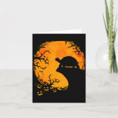 Funny Tortoise Halloween Silhouette Soky Tortoise Kaart (Voorkant)