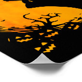 Funny Tortoise Halloween Silhouette Soky Tortoise Poster (Hoek)