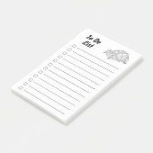 Funny Tortoise, op maat gesneden Post-it® Notes (Schuin)