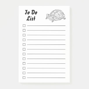 Funny Tortoise, op maat gesneden Post-it® Notes