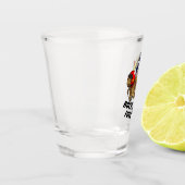Funny Tortoise Rocket Fuel Flying Jet Cartoon Shot Glas (Links)
