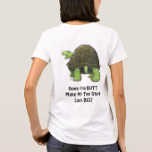 Funny Tortoise Vraag Big Butt T-Shirts (Achterkant)