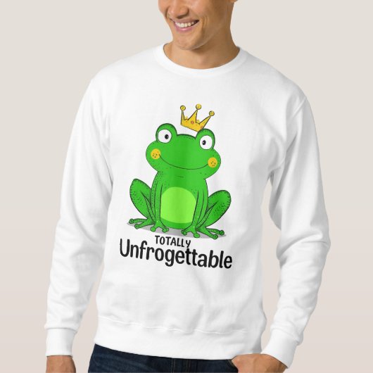 Funny "Totally Unfrogettable" Frog Pun Trui (Voorkant)