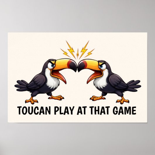 Funny Toucan Poster (Voorkant)
