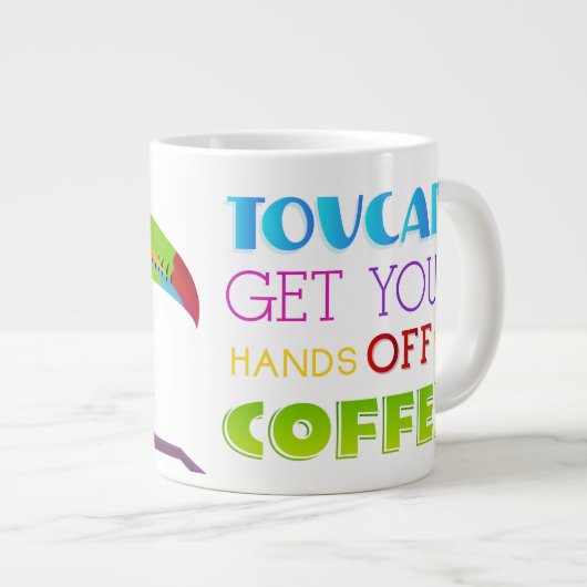 Funny Toucan Pun Mok - Kleurrijke vogel (Voorkant rechts)