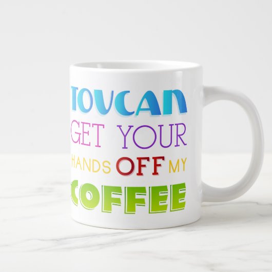 Funny Toucan Pun Mok - Kleurrijke vogel (Rechts)