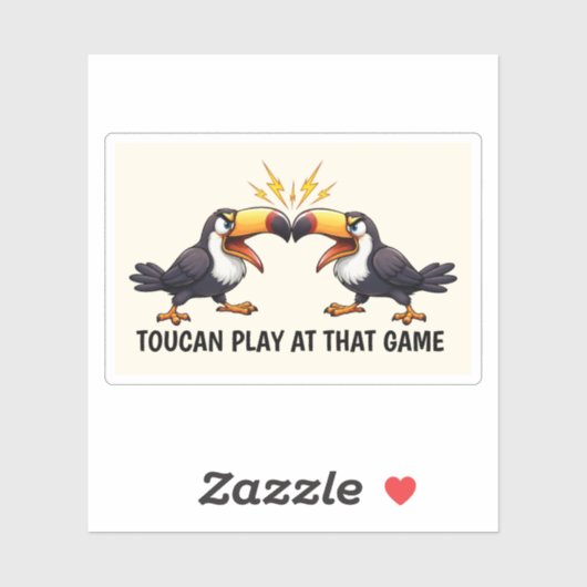 Funny Toucan Sticker (Vel)