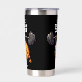 Funny Tough Cookie Lifting Barbell Geïsoleerde Drinkbeker (Links)