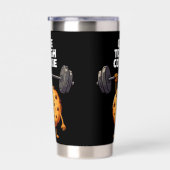 Funny Tough Cookie Lifting Barbell Geïsoleerde Drinkbeker (Rechts)