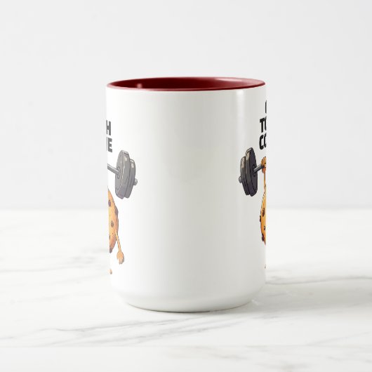 Funny Tough Cookie Lifting Barbell Mok (Midden)