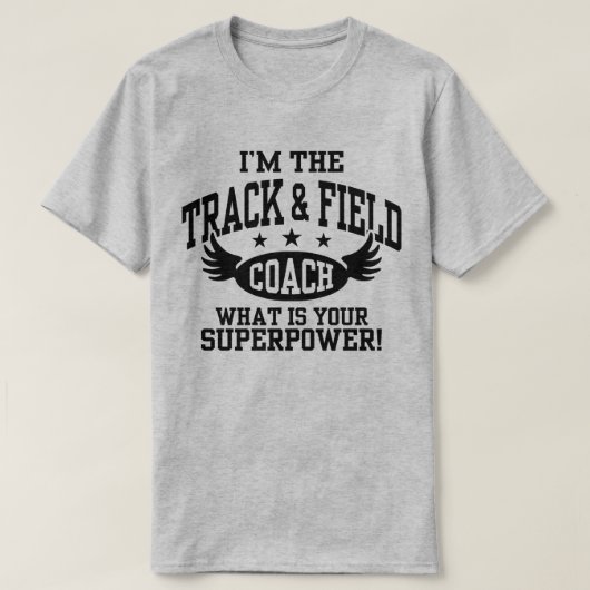Funny Track en Field Coach T-shirt (Design voorkant)