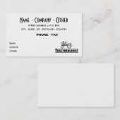 Funny Tractor aanpassen Visitekaartje (Voorkant / Achterkant)